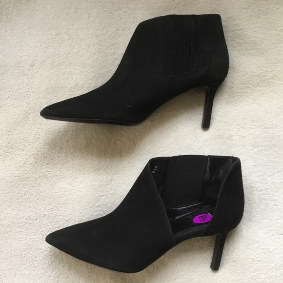 New Aquatalia black suede open sided booties 8.5 - Picture 4 of 11